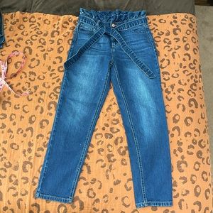 Paper bag waist jeans size 3